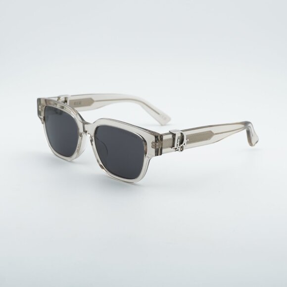 Dior OBLIQUE S1F 78A0 Sunglasses Khaki Square Frame, Grey Lenses main image 13